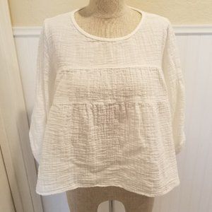 Max Studio White Blouse Size Small